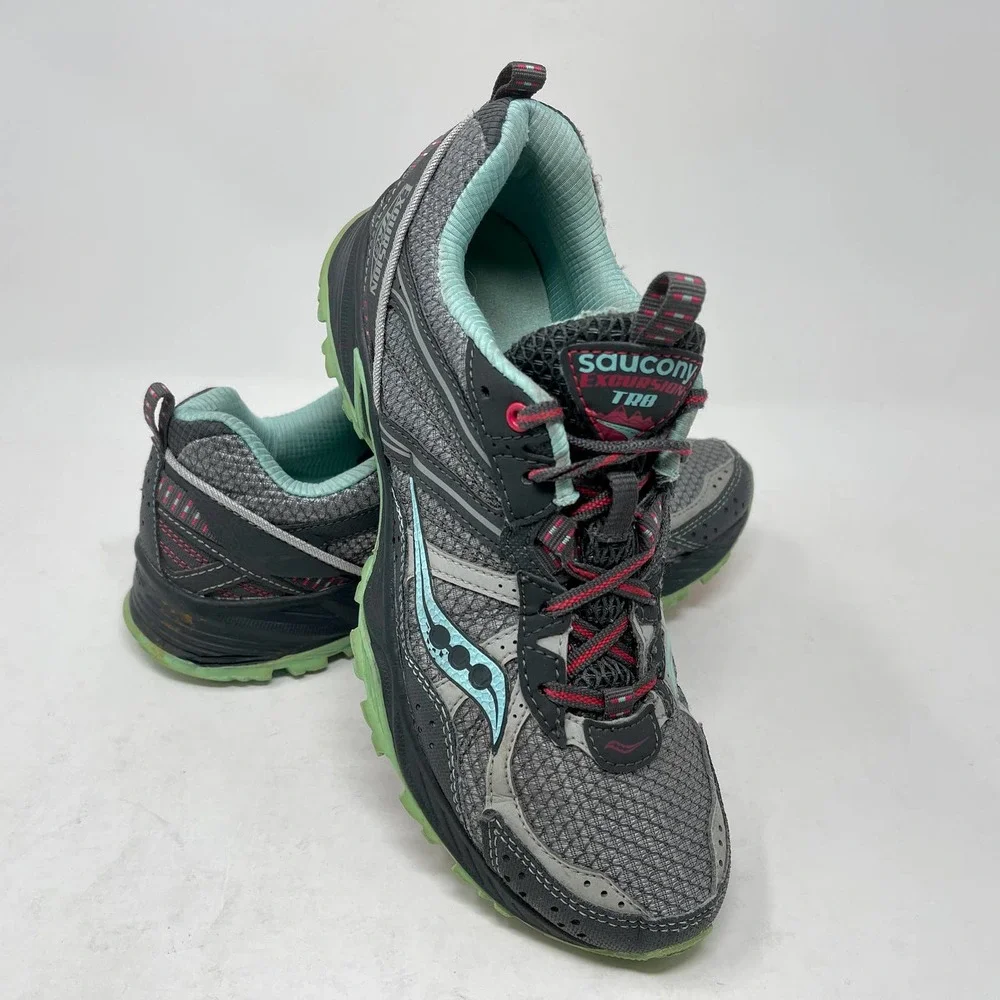 Saucony Excursion TR8 Women's Sz 8 Gray Running Shoes 824:J.8.2
